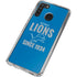 NFL Detroit Lions Helmet Galaxy A21 Clear Case