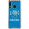 NFL Detroit Lions Helmet Galaxy A30 Clear Case