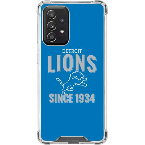 NFL Detroit Lions Helmet Galaxy A52 5G Clear Case