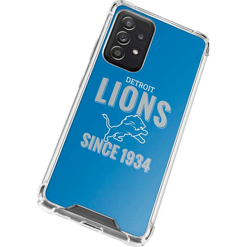 NFL Detroit Lions Helmet Galaxy A52 5G Clear Case