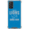NFL Detroit Lions Helmet Galaxy A72 5G Clear Case