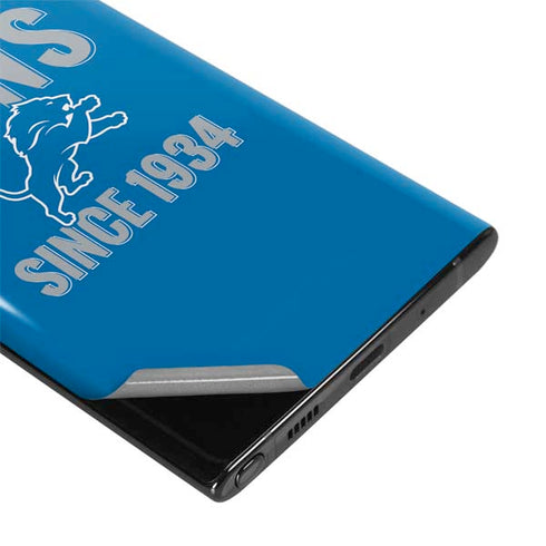 NFL Detroit Lions Helmet Galaxy Note 10 Plus Skin