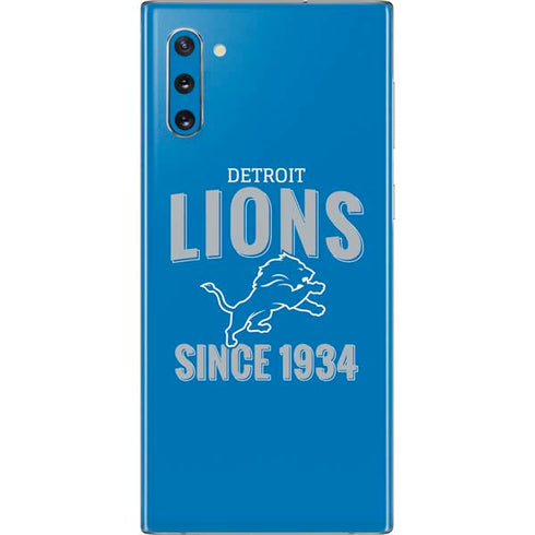 NFL Detroit Lions Helmet Galaxy Note 10 Skin