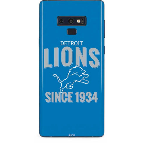 NFL Detroit Lions Helmet Galaxy Note 9 Skin