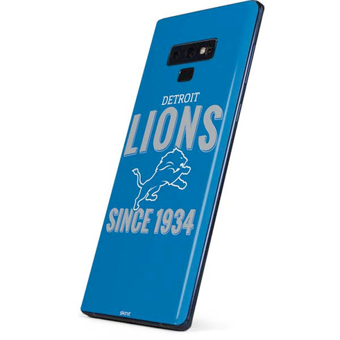 NFL Detroit Lions Helmet Galaxy Note 9 Skin