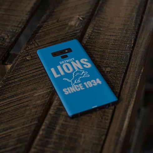 NFL Detroit Lions Helmet Galaxy Note 9 Skin