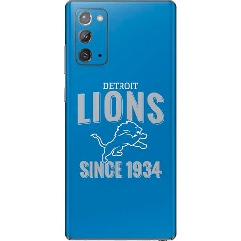 NFL Detroit Lions Helmet Galaxy Note20 5G Skin