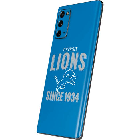 NFL Detroit Lions Helmet Galaxy Note20 5G Skin