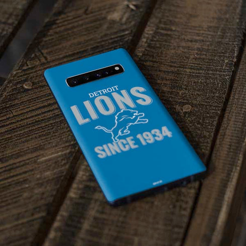 NFL Detroit Lions Helmet Galaxy S10 Plus Skin