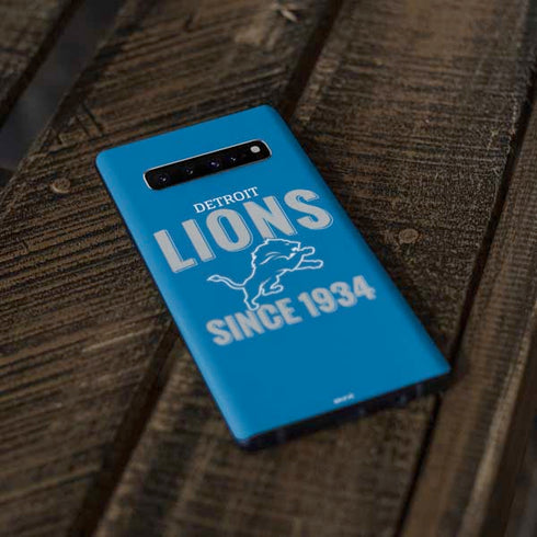 NFL Detroit Lions Helmet Galaxy S10 Skin