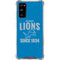 NFL Detroit Lions Helmet Galaxy S20 FE Clear Case
