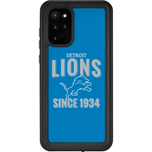 NFL Detroit Lions Helmet Galaxy S20 Plus Waterproof Case