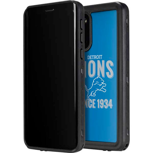 NFL Detroit Lions Helmet Galaxy S20 Plus Waterproof Case