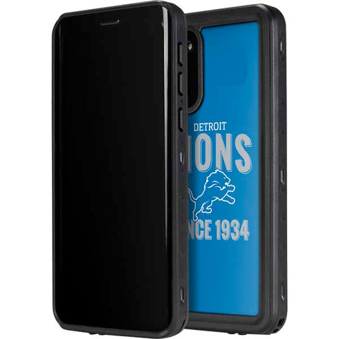 NFL Detroit Lions Helmet Galaxy S20 Waterproof Case
