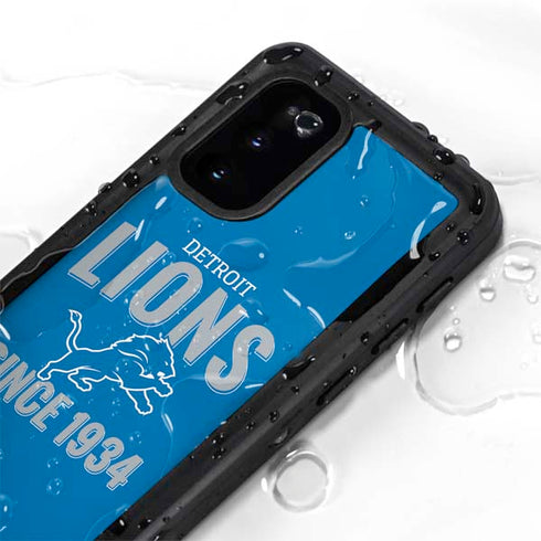 NFL Detroit Lions Helmet Galaxy S20 Waterproof Case