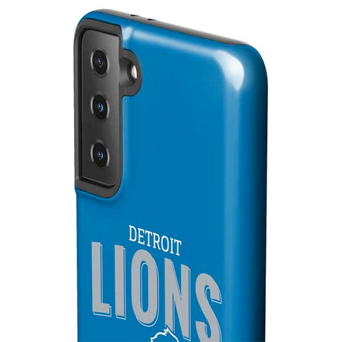 NFL Detroit Lions Helmet Galaxy S21 FE Pro Case