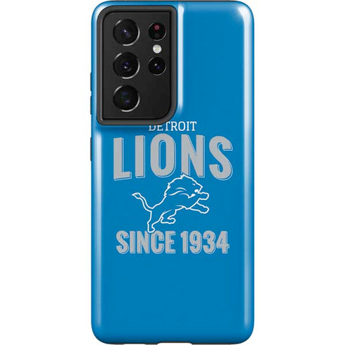 NFL Detroit Lions Helmet Galaxy S21 Ultra 5G Pro Case