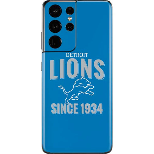 NFL Detroit Lions Helmet Galaxy S21 Ultra 5G Skin