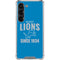 NFL Detroit Lions Helmet Galaxy S23 Clear Case
