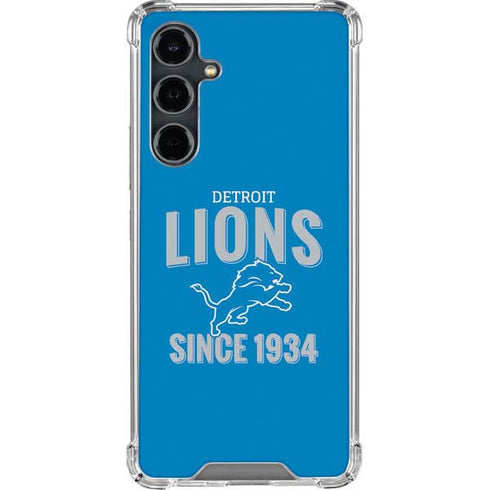 NFL Detroit Lions Helmet Galaxy S23 FE Clear Case