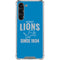 NFL Detroit Lions Helmet Galaxy S23 Plus Clear Case