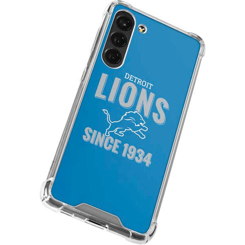 NFL Detroit Lions Helmet Galaxy S23 Plus Clear Case