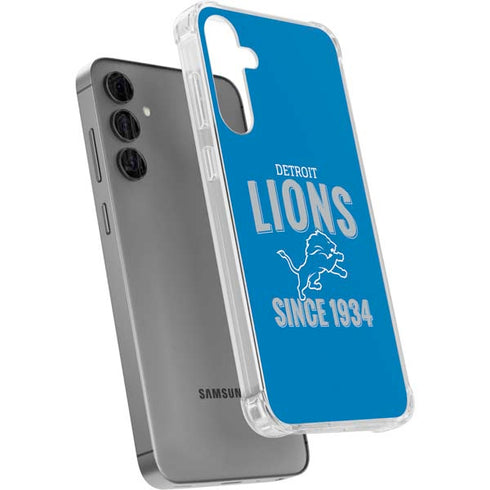 NFL Detroit Lions Helmet Galaxy S24 Plus Clear Case