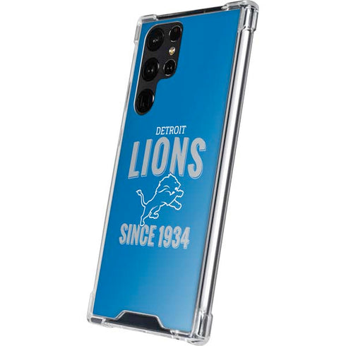 NFL Detroit Lions Helmet Galaxy S24 Ultra Clear Case