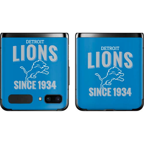 NFL Detroit Lions Helmet Galaxy Z Flip Skin