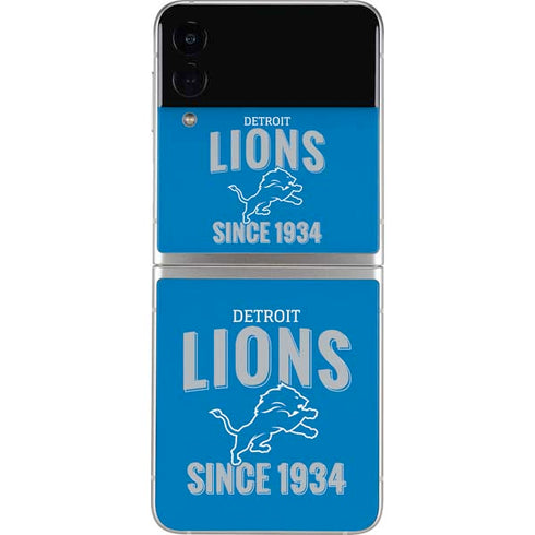 NFL Detroit Lions Helmet Galaxy Z Flip3 5G Skin