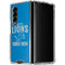 NFL Detroit Lions Helmet Galaxy Z Fold4 5G Clear Case