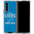 NFL Detroit Lions Helmet Galaxy Z Fold4 5G Clear Case