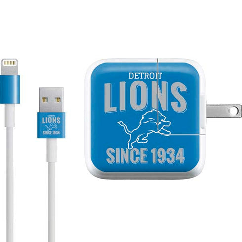 NFL Detroit Lions Helmet iPad Charger (10W USB) Skin