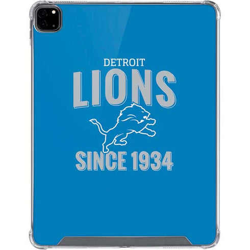 NFL Detroit Lions Helmet iPad Pro 12.9in (2020) Clear Case