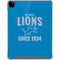 NFL Detroit Lions Helmet iPad Pro 12.9in (2020) Clear Case