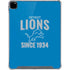 NFL Detroit Lions Helmet iPad Pro 12.9in (2020) Clear Case