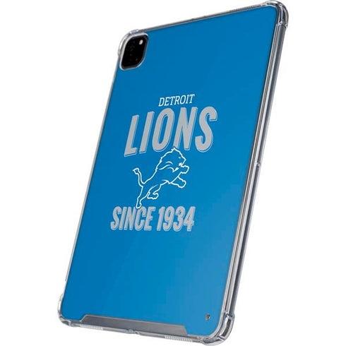 NFL Detroit Lions Helmet iPad Pro 12.9in (2020) Clear Case