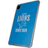 NFL Detroit Lions Helmet iPad Pro 12.9in (2020) Clear Case