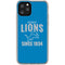 NFL Detroit Lions Helmet iPhone 11 Pro Clear Case