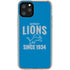NFL Detroit Lions Helmet iPhone 11 Pro Clear Case