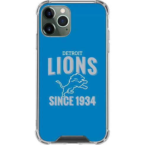 NFL Detroit Lions Helmet iPhone 11 Pro Max Clear Case