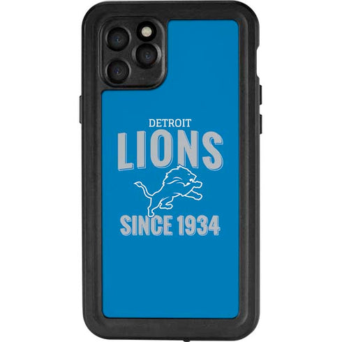 NFL Detroit Lions Helmet iPhone 11 Pro Waterproof Case