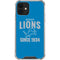 NFL Detroit Lions Helmet iPhone 12 Mini Clear Case