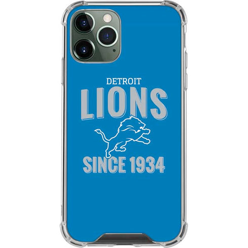 NFL Detroit Lions Helmet iPhone 12 Pro Max Clear Case