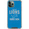 NFL Detroit Lions Helmet iPhone 12 Pro Max Clear Case