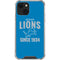 NFL Detroit Lions Helmet iPhone 13 Clear Case