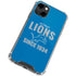 NFL Detroit Lions Helmet iPhone 14 Clear Case