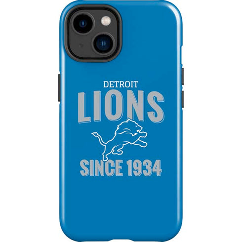 NFL Detroit Lions Helmet iPhone 15 Plus Impact Case