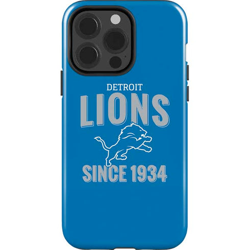 NFL Detroit Lions Helmet iPhone 15 Pro Impact Case