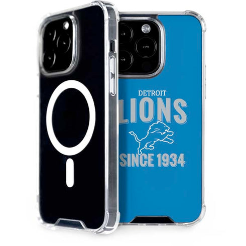 NFL Detroit Lions Helmet iPhone 15 Pro MagSafe Case